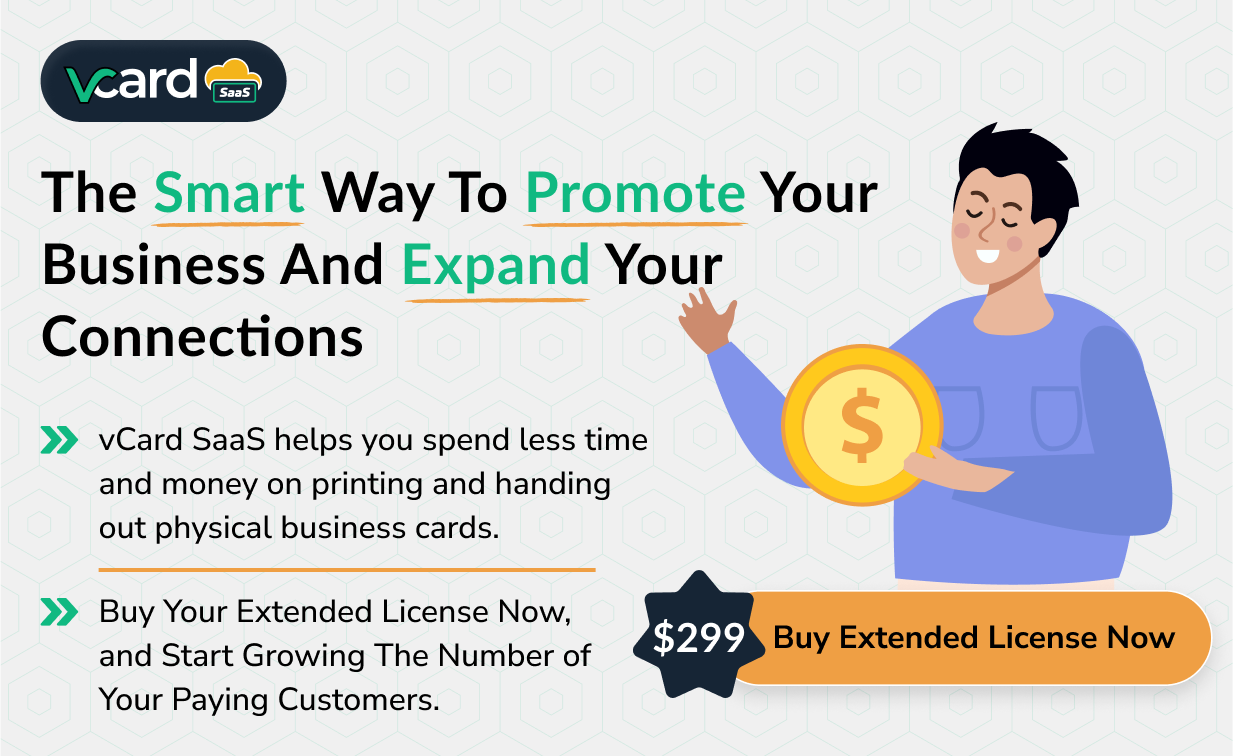 vCard SaaS - Digital Business Card Builder - Bio Links Builder - 59