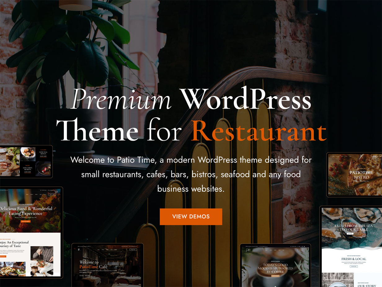 PatioTime - Restaurant WordPress Theme.