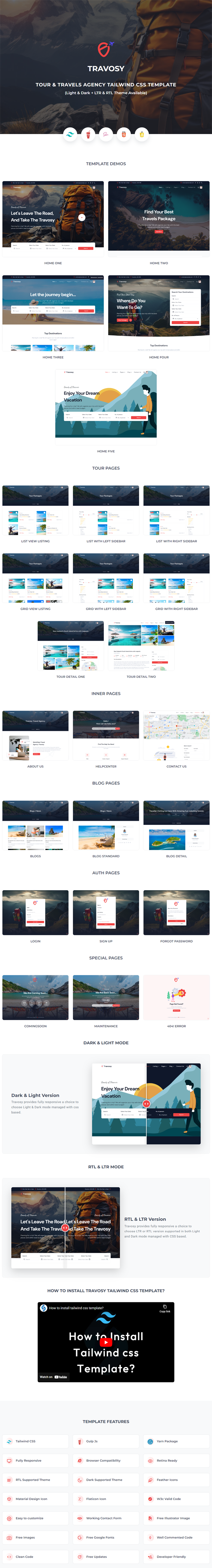 Travosy - Tour & Travel Agency Tailwind CSS HTML Template - 9