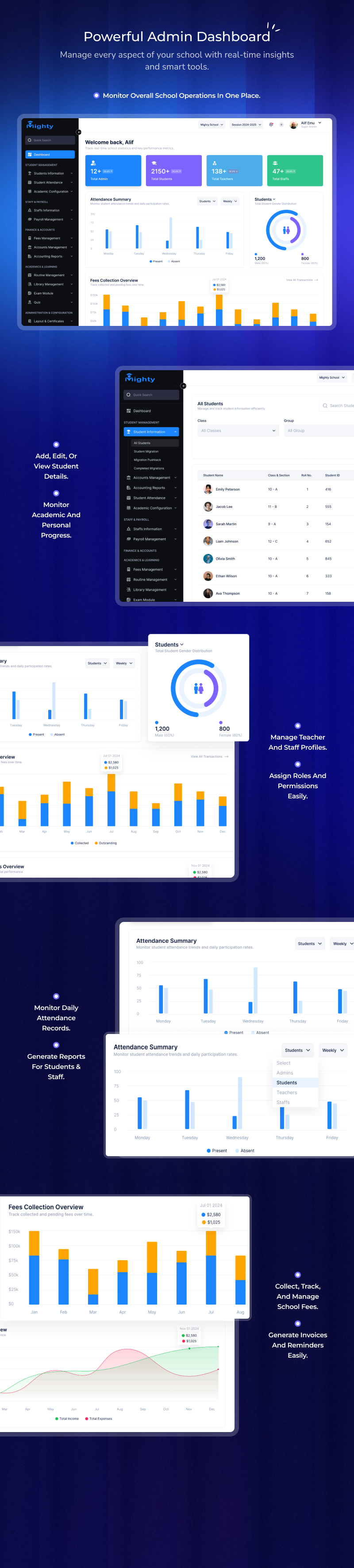 Mighty School Pro - School Management System (ERP, Multi-Branch, SaaS) - 12