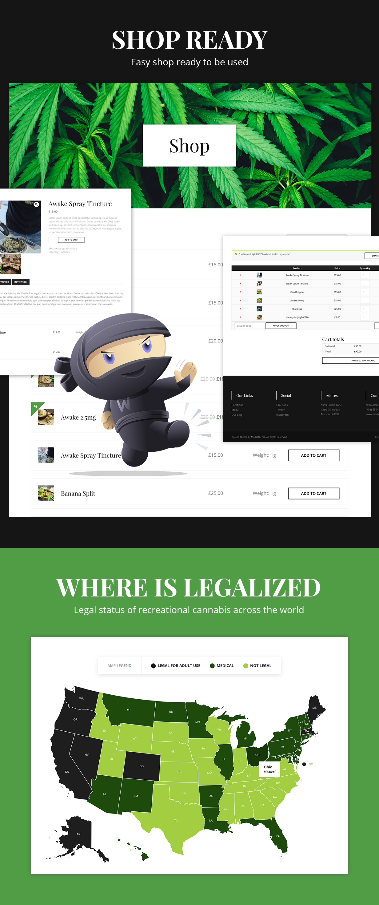 Tijuana - Marijuana Dispensary & Medical WordPress Theme - 4