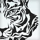 tiger tribal tattoo silhouette shape