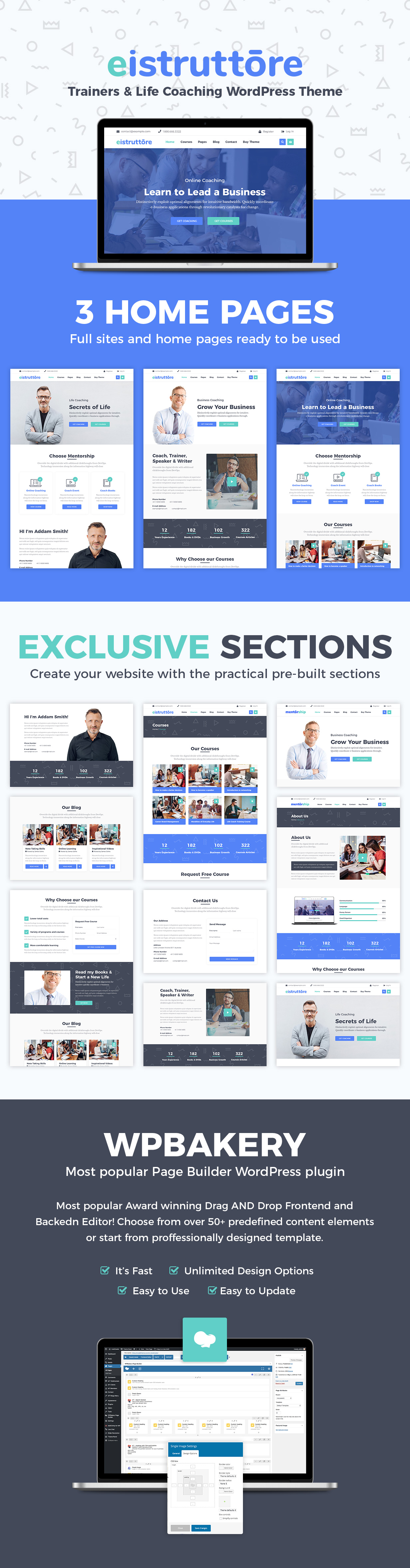 Eistruttore - Speaker and Life Coach WordPress Theme - 1