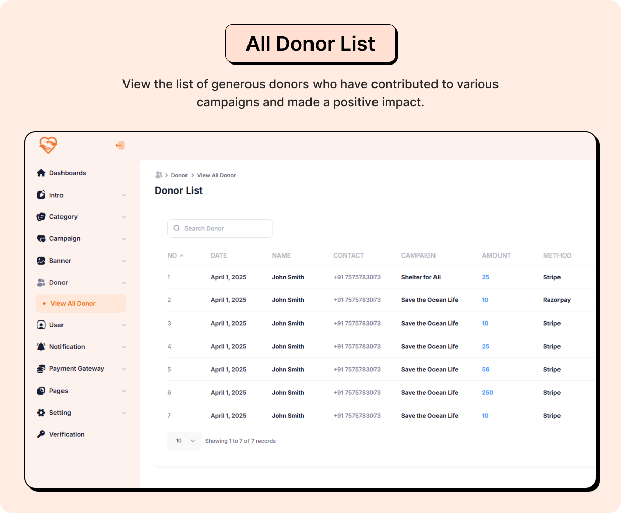 CaringHandsApp: Charity Full App in Flutter with Node,js Backend | SupportStream App - 20