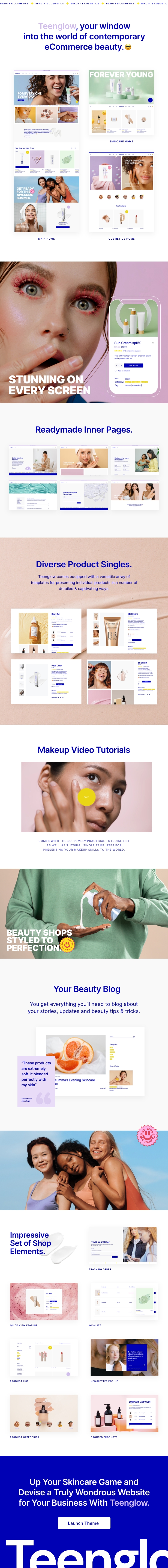 Teenglow - Beauty and Cosmetics WordPress Shop - 2