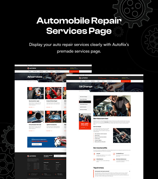 Autofiix - Car Services WordPress Theme