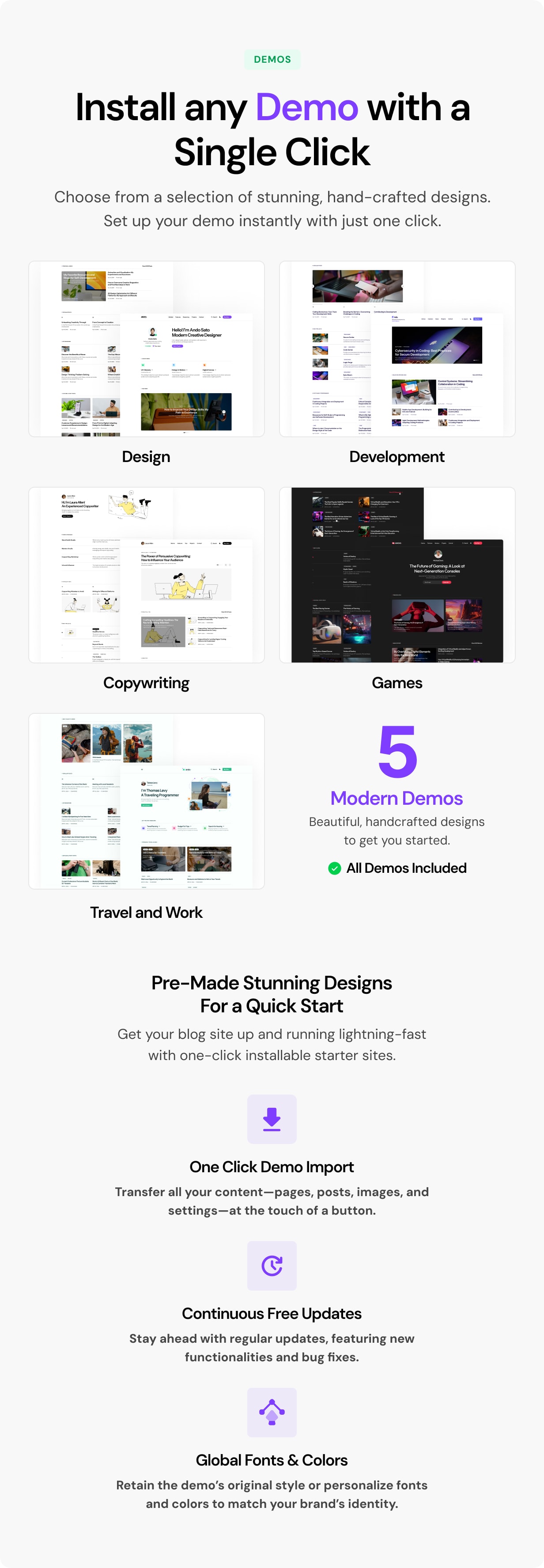 Ando - Performance Optimized WordPress Blog and CV Theme for Creative Professionals