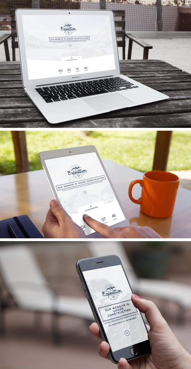 Expedition - Creative Coming Soon HTML5 Template - 2