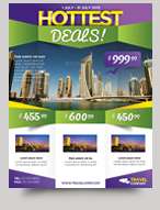 hottest deals product promotion flyer