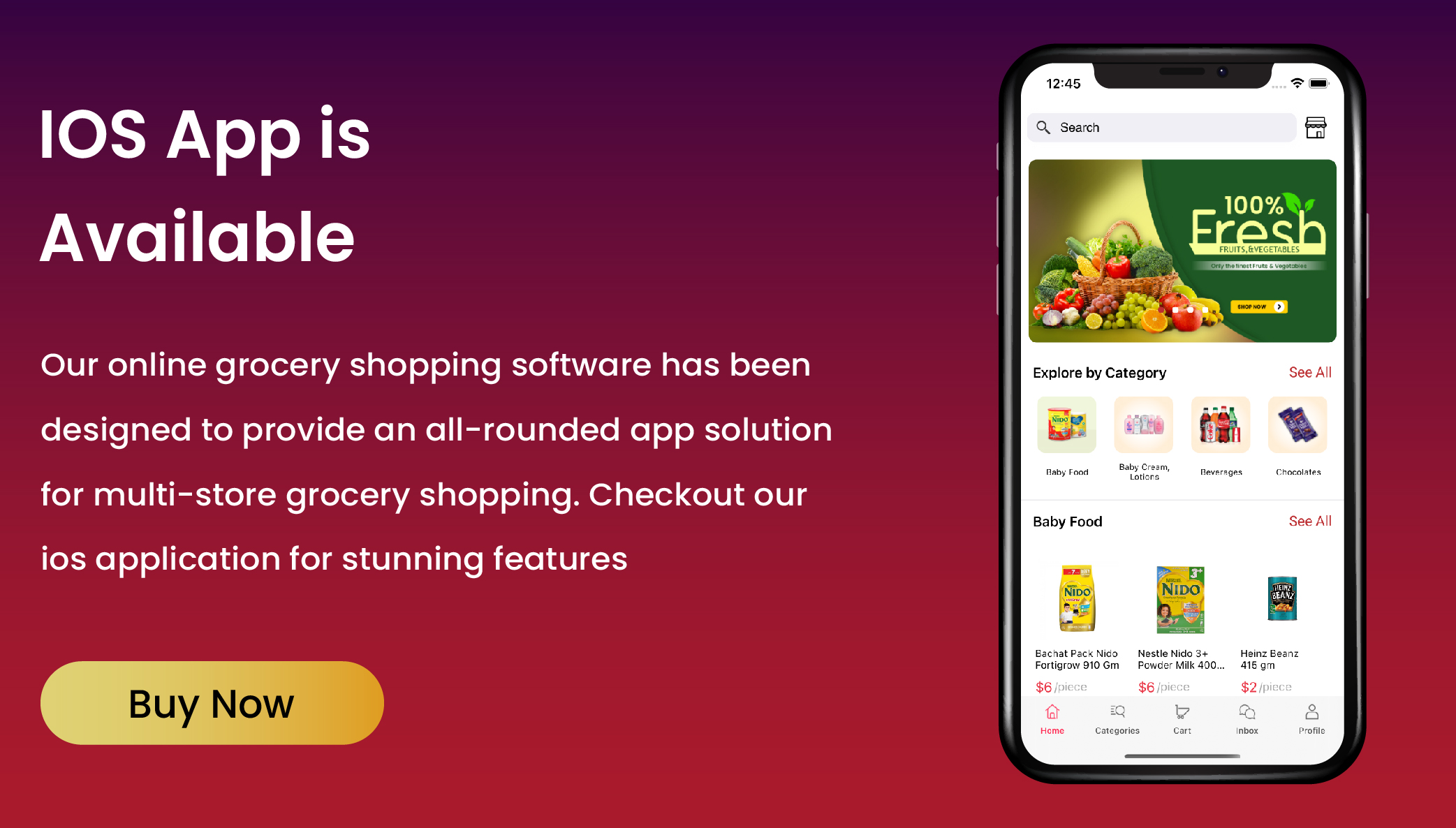 Freshly - Native Multi Vendor Grocery, Food, Pharmacy, Store Delivery Mobile App with Admin Panel - 1