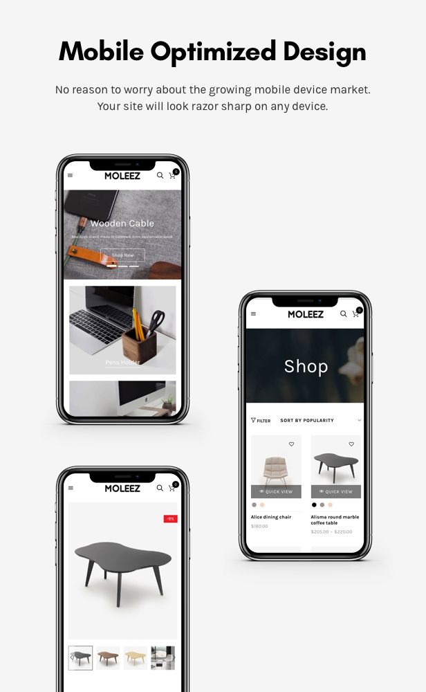 Moleez - Minimalist WordPress Theme for WooCommerce - 6