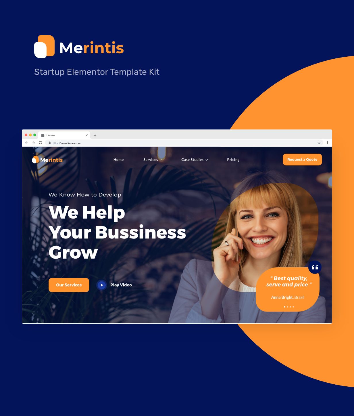 Merintis - SaaS & Startup Elementor Template Kit - 1
