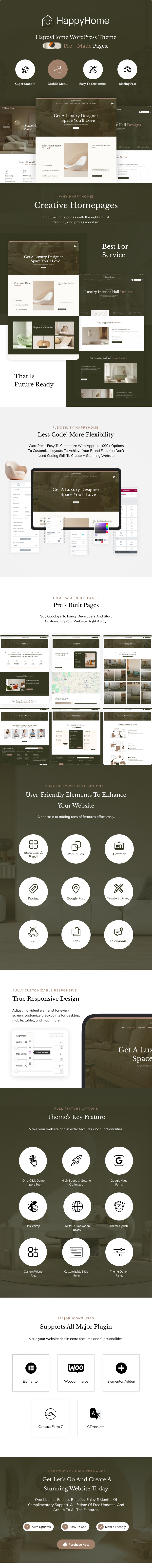 Happyhome - Interior Design & Architecture WordPress Theme - 1