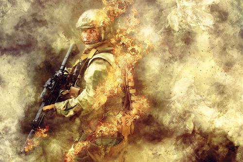 Burning Torch Photoshop Action - 10