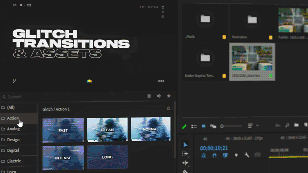 Glitch Transitions for Premiere Pro - 1