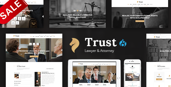 Trust - Lawyer & Attorney Business Drupal 8 Theme