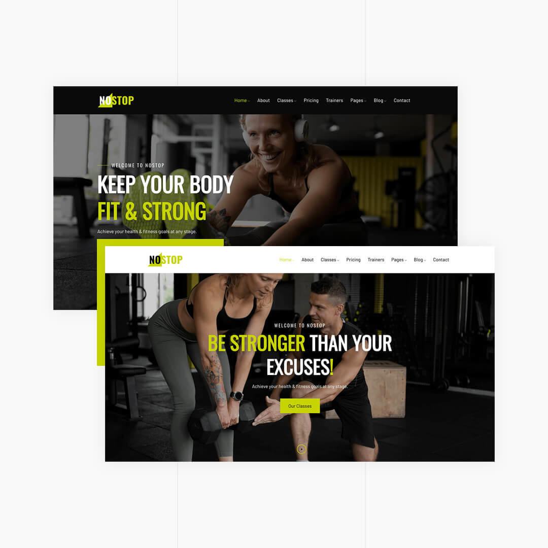 NoStop - Gym and Fitness WordPress