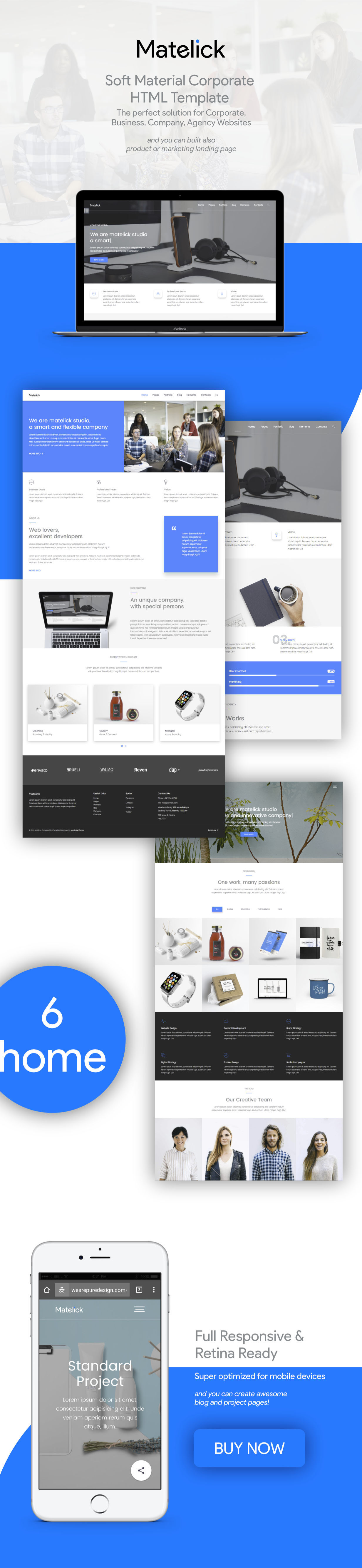 Matelick - Soft Material Corporate HTML Template - 2