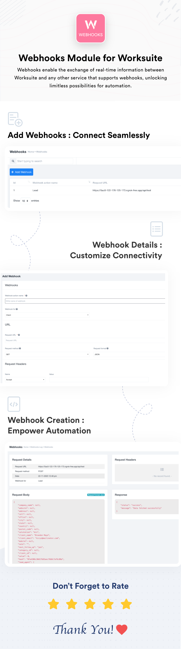 Webhooks Module for Worksuite SAAS - 1