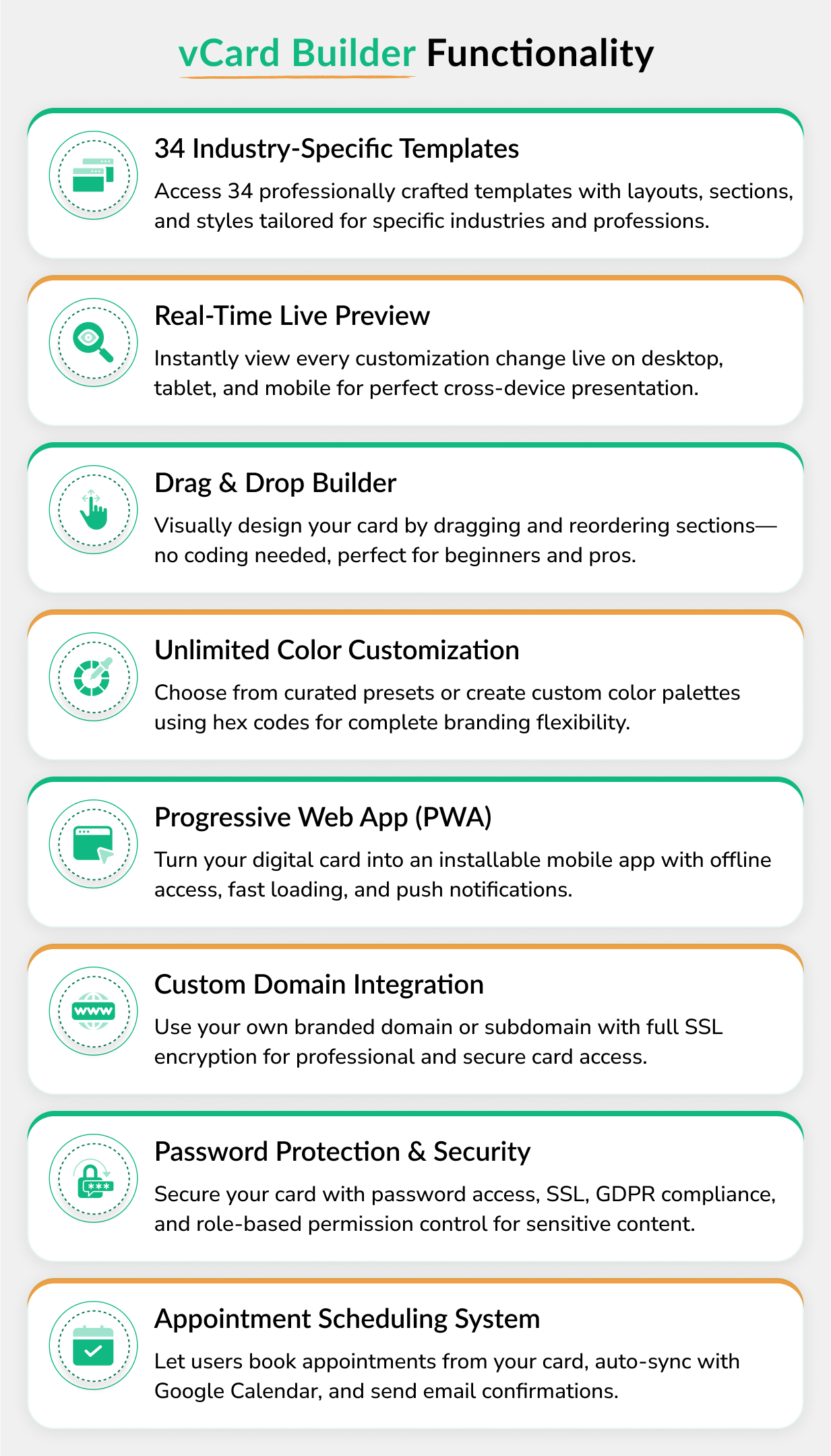vCard SaaS - Digital Business Card Builder - Bio Links Builder - 63