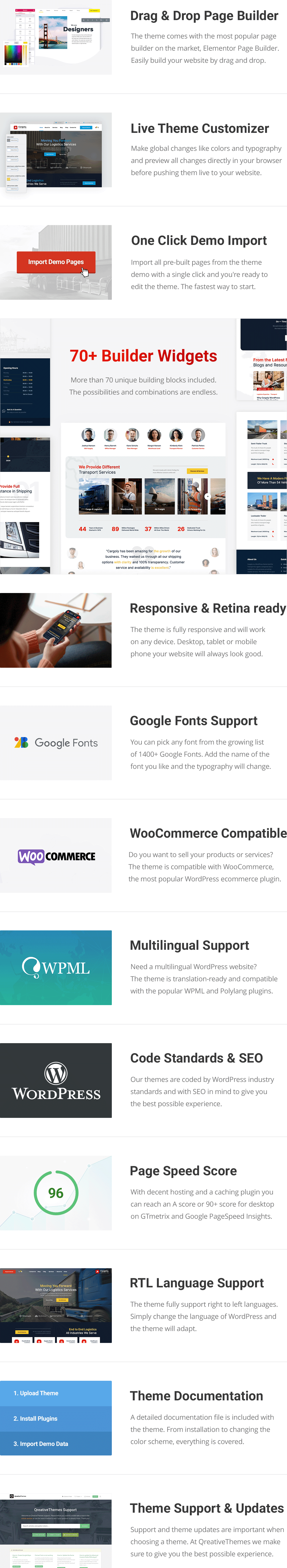 Cargoly - Logistics & Transportation WordPress Theme