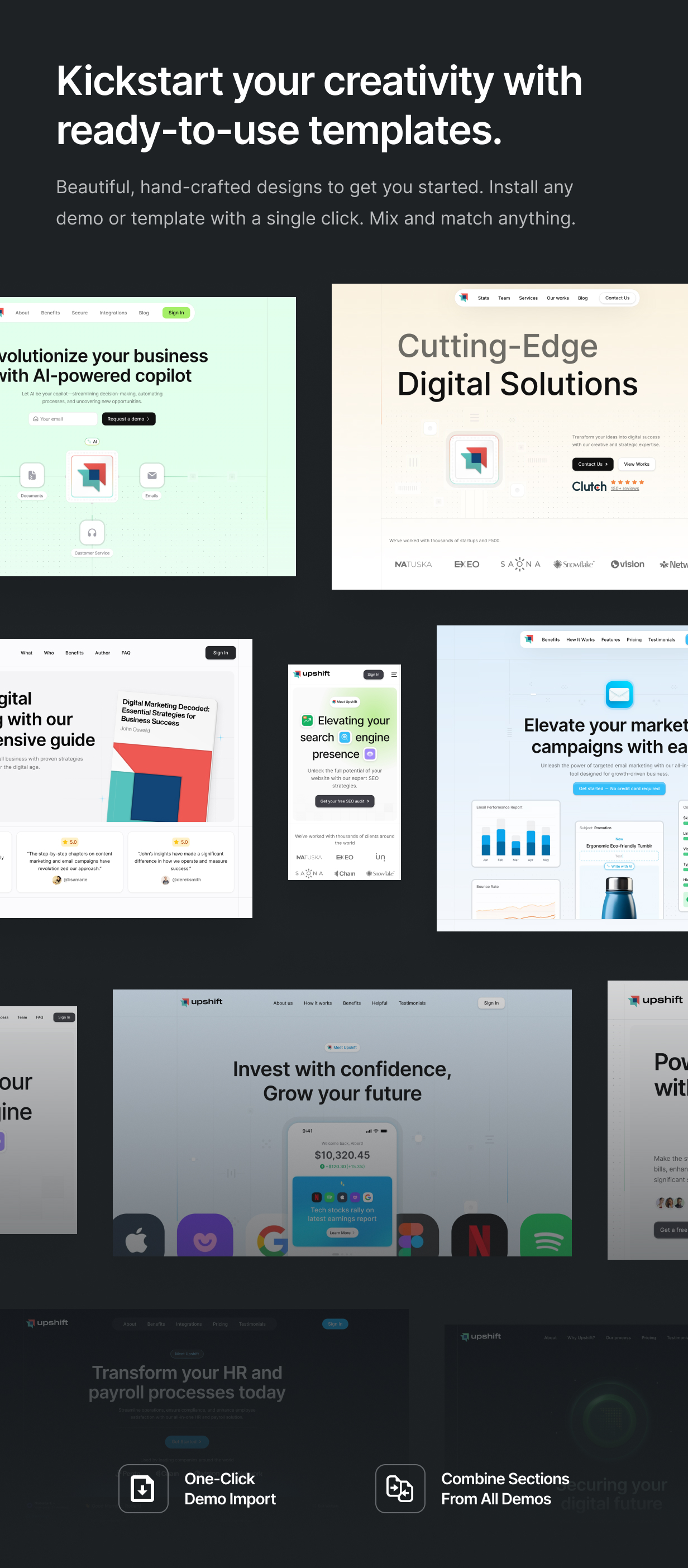 Upshift - Startup & SaaS WordPress Theme