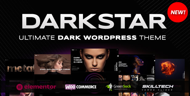 DarkStar - Ultimate Dark WooCommerce Elementor WordPress Theme