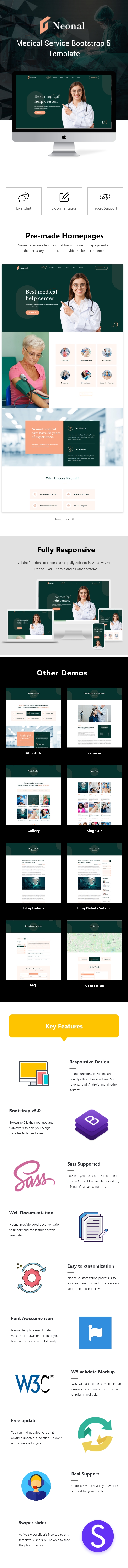 Neonal - Medical Service Bootstrap 5 Template - 1