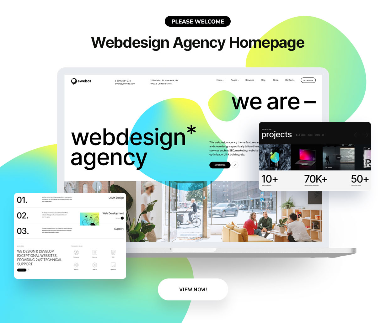 Ewebot - Marketing & SEO Digital Agency WordPress Theme - 2