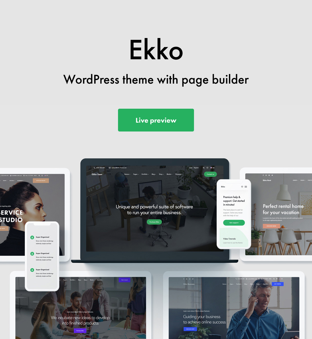 Ekko - Multi-Purpose WordPress Theme with Page Builder - 2