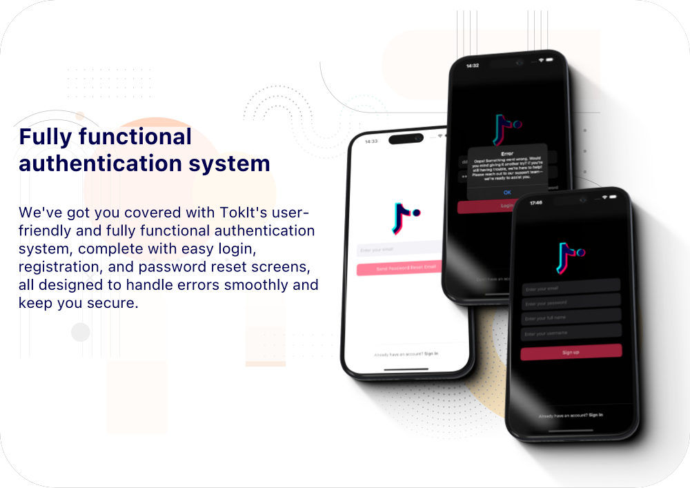 TokIt - Short Video Sharing App, Full App, TikTok Clone, Social Media, iOS, SwiftUI, Swift - 3