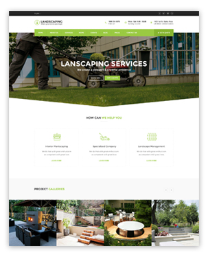 Landscaping WordPress theme - Landscaping WP