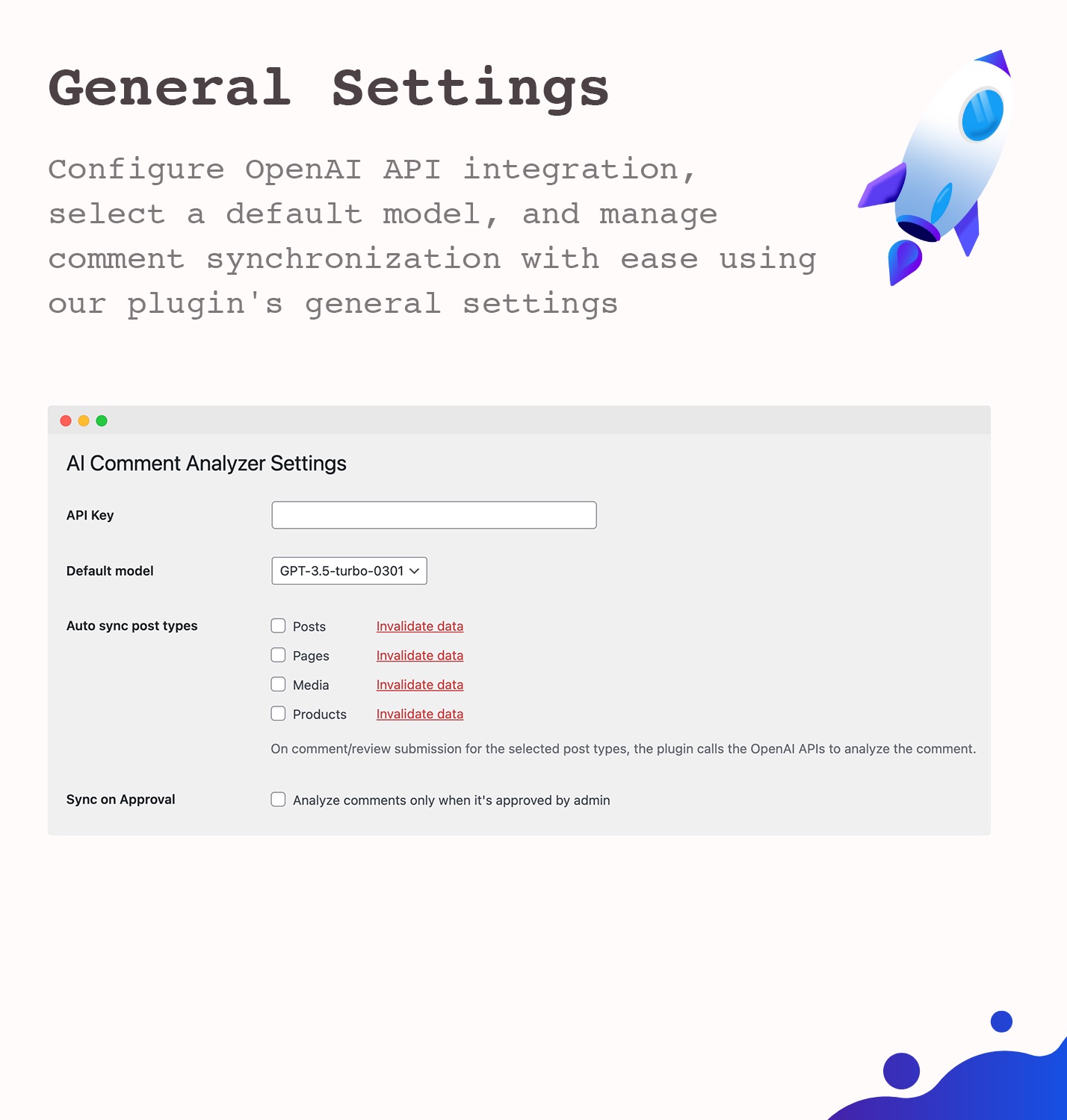 General settings