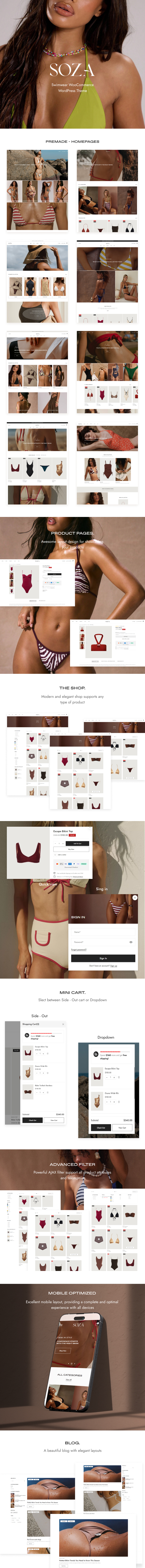 Soza – Swimwear & Underwear Store WordPress Theme - 1