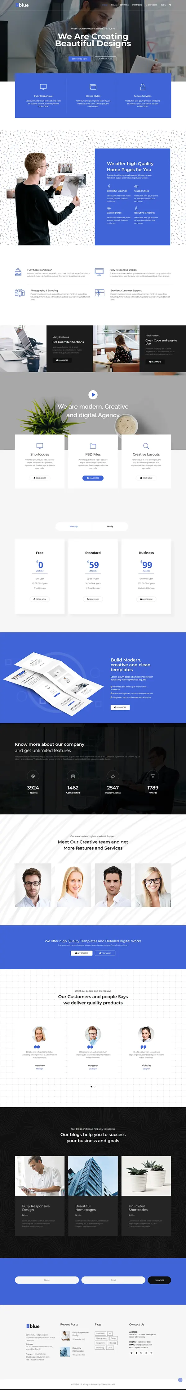 iblue joomla template