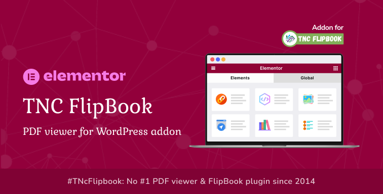 Elementor - TNC FlipBook - PDF viewer for WordPress Addon