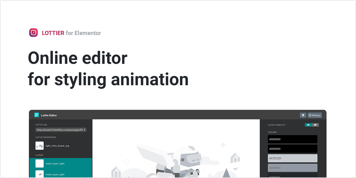 Online editor for styling animation