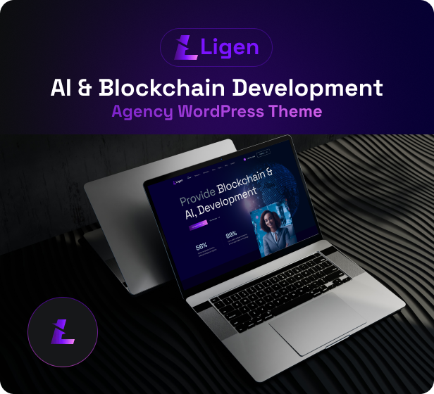 Ligen – AI & Blockchain Development Agency WordPress Theme - 1