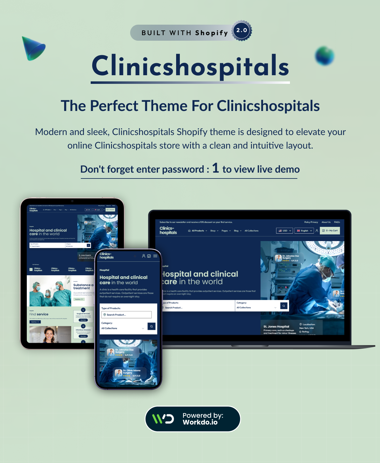Clinics Hospitals - Doctor & Medical Shopify 2.0 Theme - 7