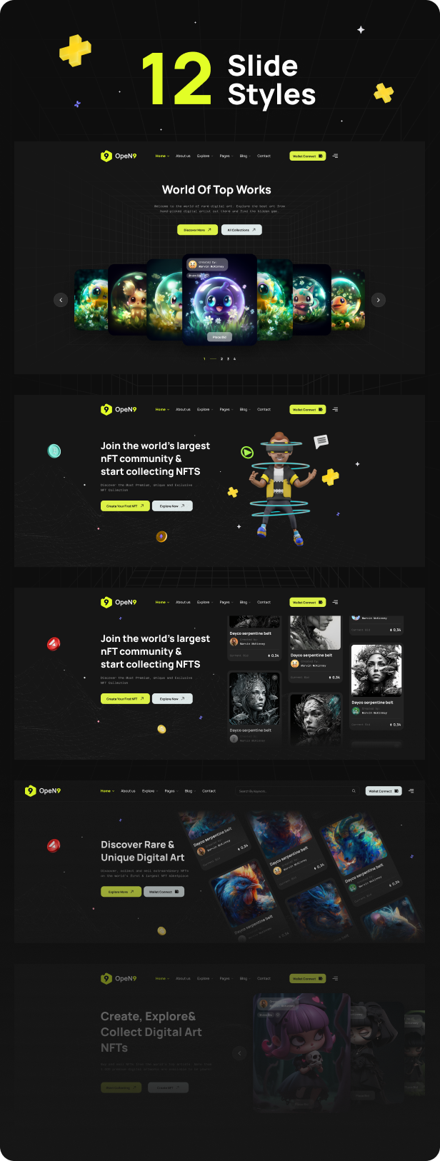 Open9 - NFT Marketplace Figma Template - 2