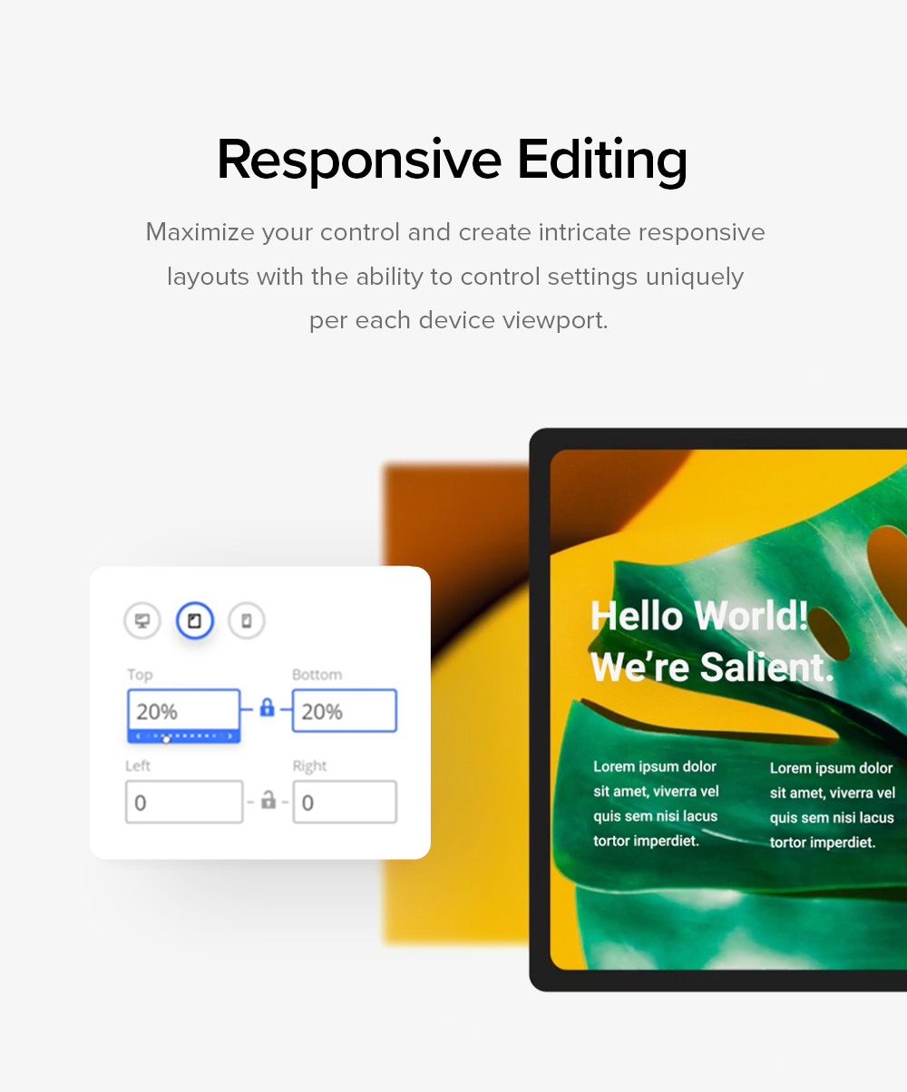 responsive editing