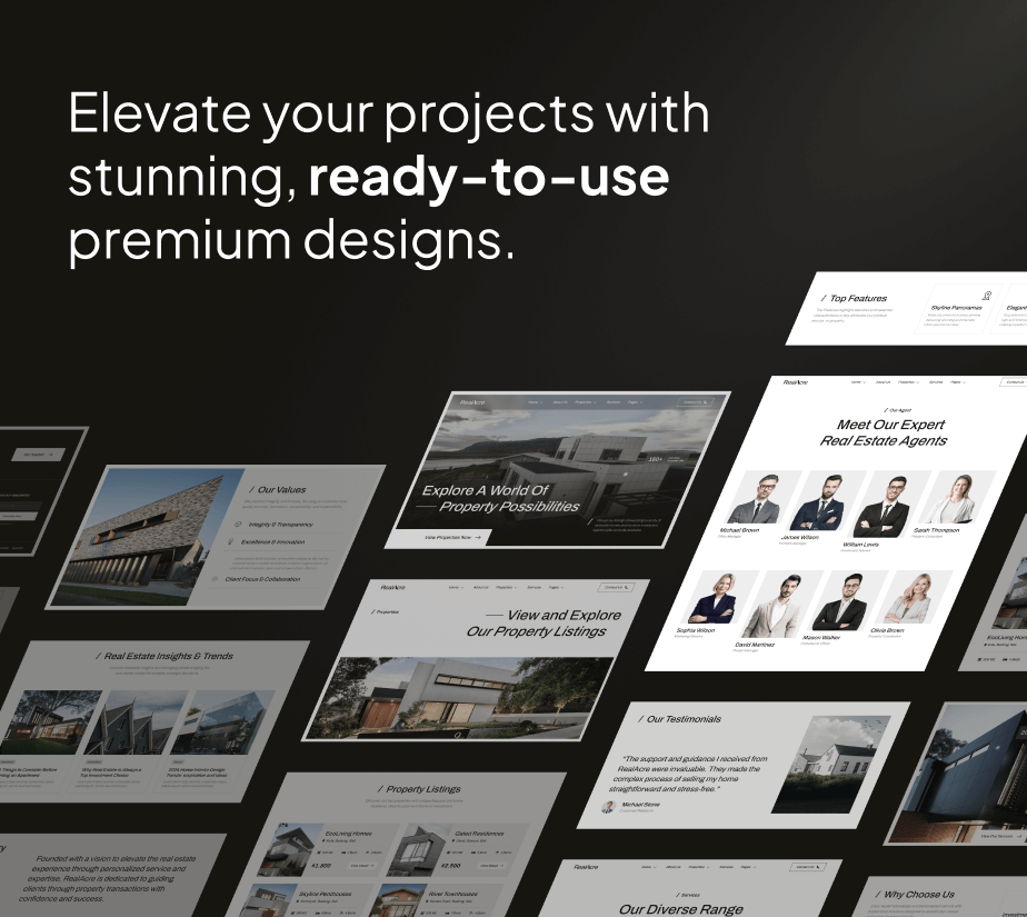 RealAcre – Real Estate & Porperty Full Site Editing WordPress Theme - 6