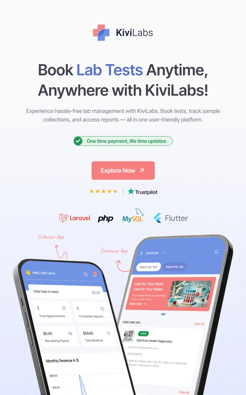 KiviLabs - All-in-One Lab Management & Test Booking Solution with Multi-Vendor Support - 1