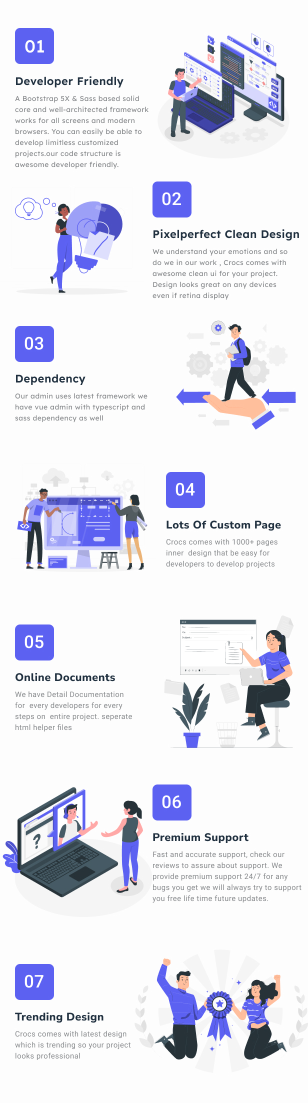 Crocs – Vue js Admin & Dashboard Template