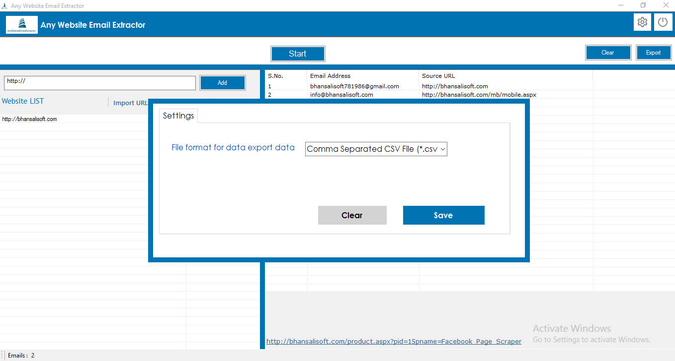 Any Website Email Extractor Software - 6