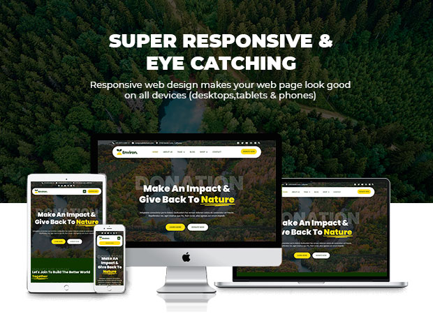 environ html responsive