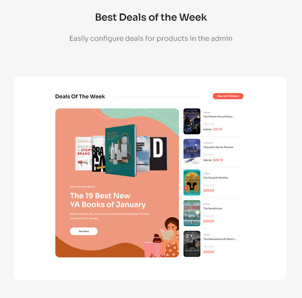 Best Deals of the Week Easily configure deals for products in the admin