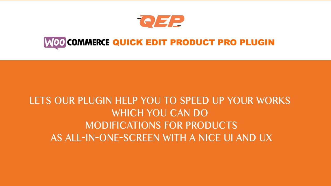 WooCommerce Quick Edit Product Pro Plugin
