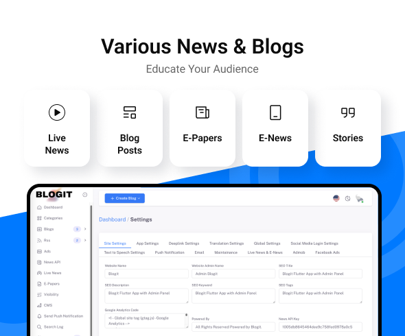 Blogit News App | Flutter News App and Website Complete Solution - 8