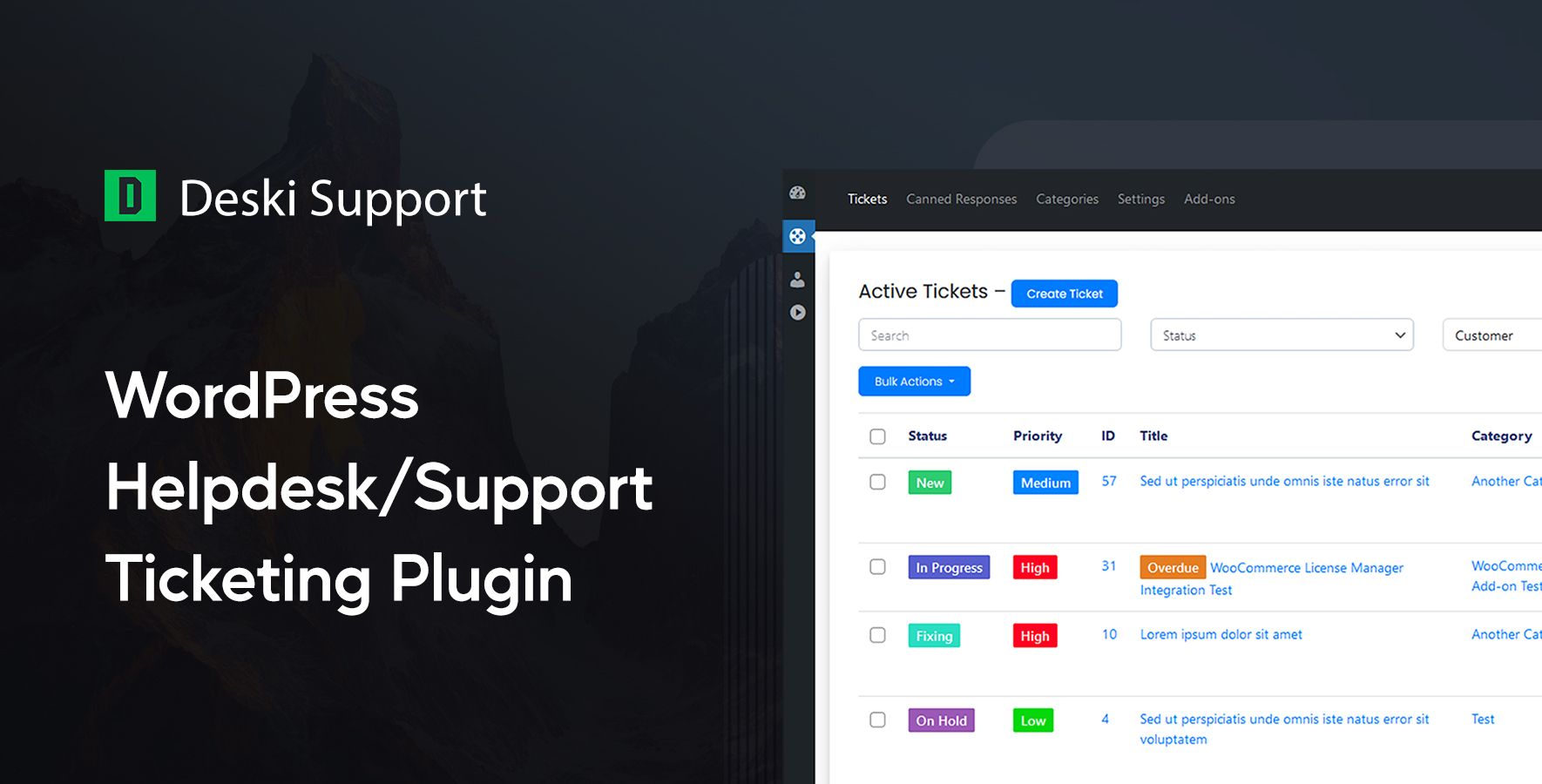 Deski Support - Help desk WordPress Plugin